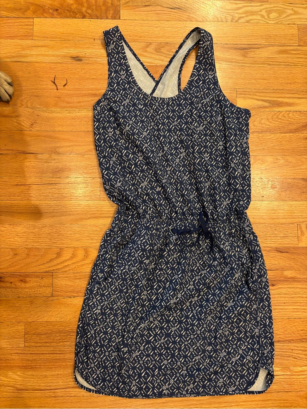 Patagonia Navy Blue Fleetwith Racerback Mini Dress